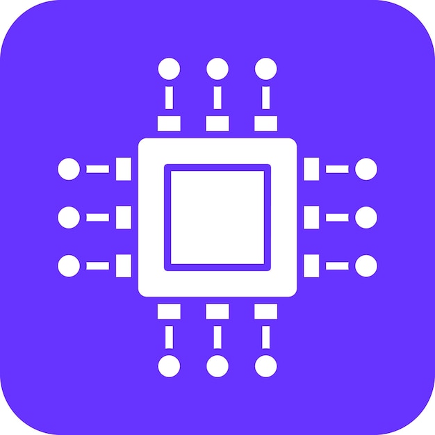vector design processor icon style