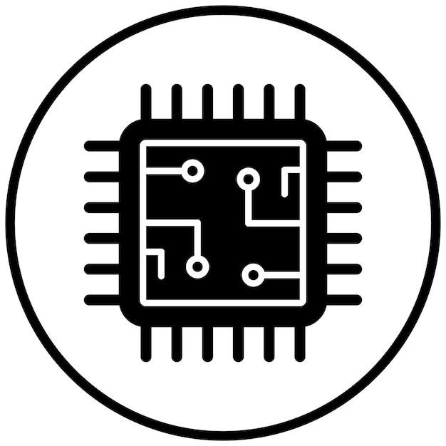 vector design processor icon style
