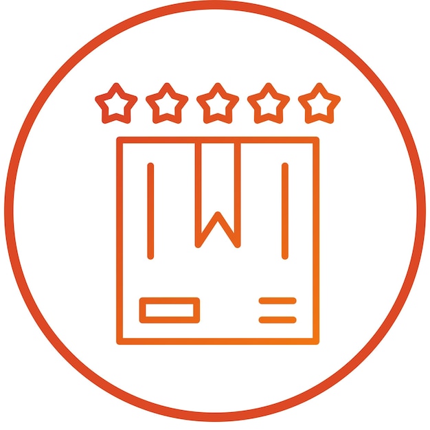 Vector Design Product Rating Icon Style