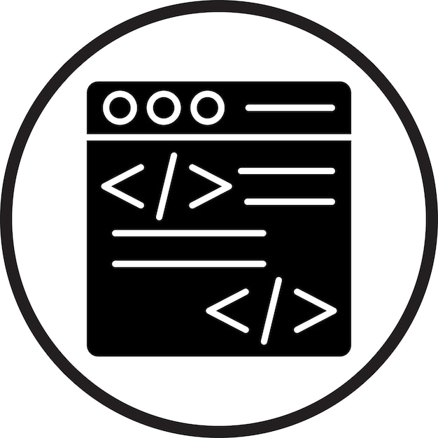 Vector Design Programming Icon Style