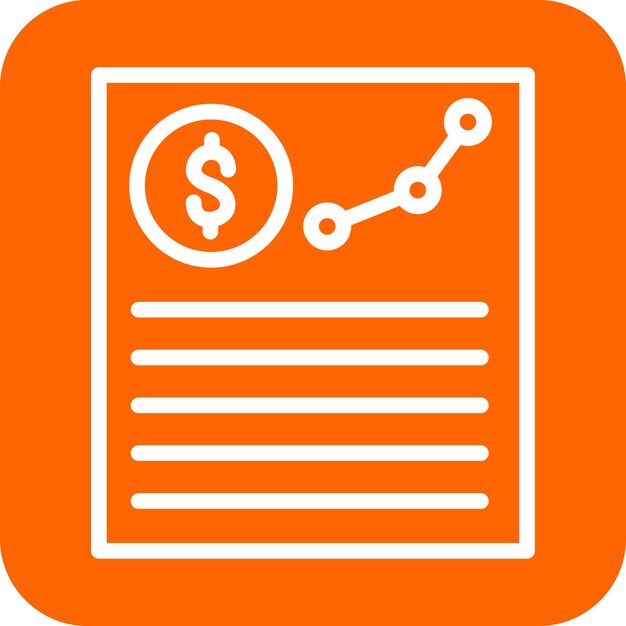Vector Design Project Budget Icon Style