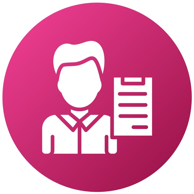 Vector Design Project Manager Icon Style