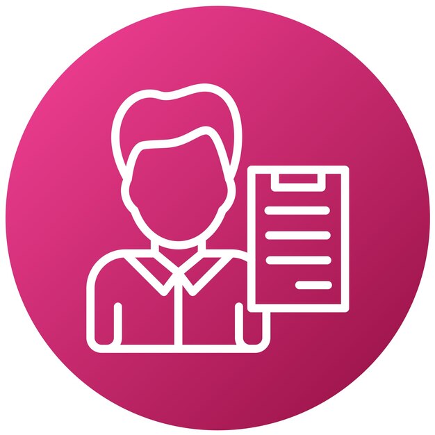 Vector Design Project Manager Icon Style