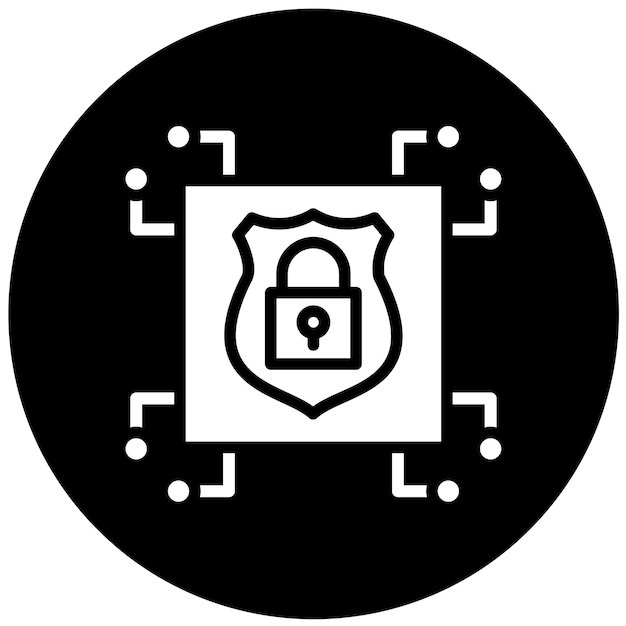 Vector Design Quantum Encryption Icon Style