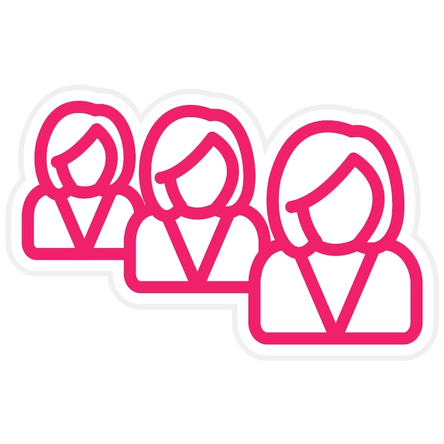 vector design queue icon style