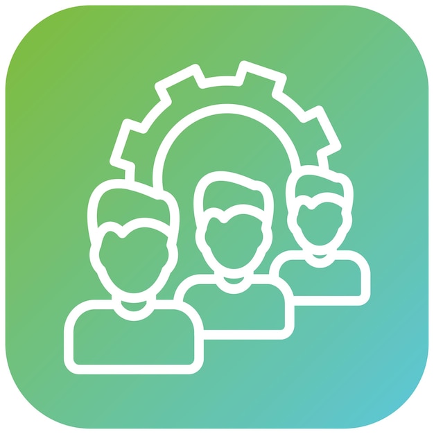 vector design queue management icon style