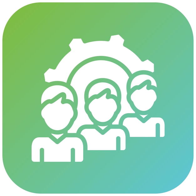 vector design queue management icon style
