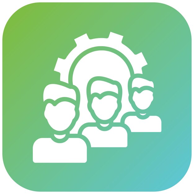 vector design queue management icon style