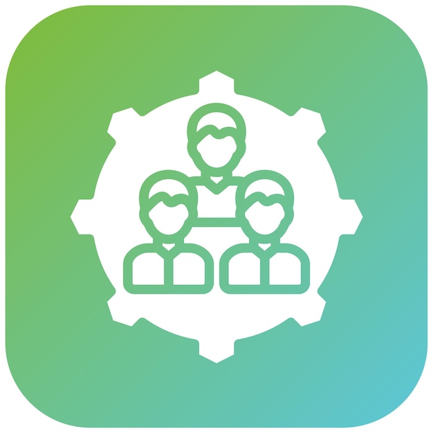 vector design queue management icon style