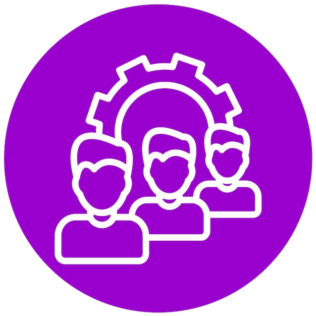 vector design queue management icon style