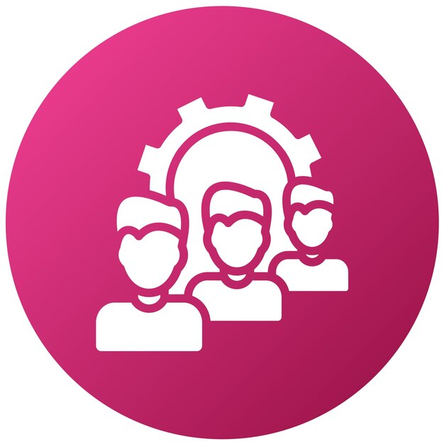 vector design queue management icon style