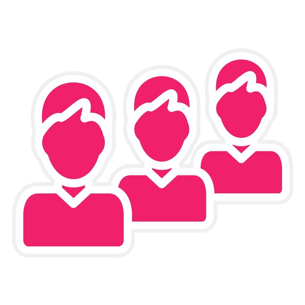 vector design queueing icon style