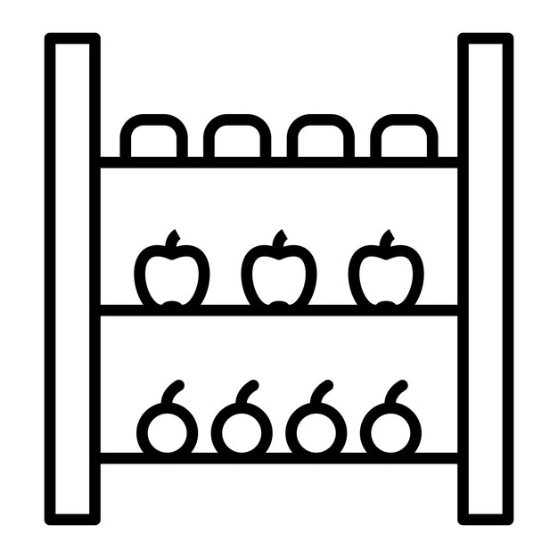 vector design rack icon style