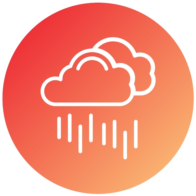 Vector Design Rainy Icon Style