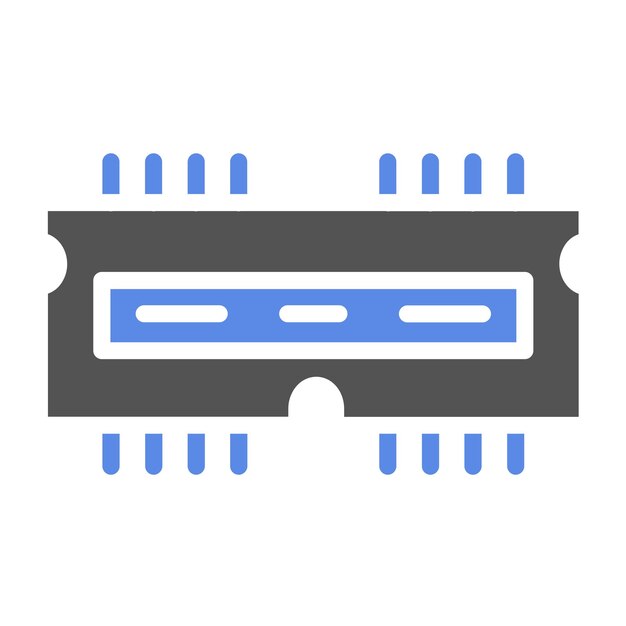 Vector Design RAM Slot Icon Style