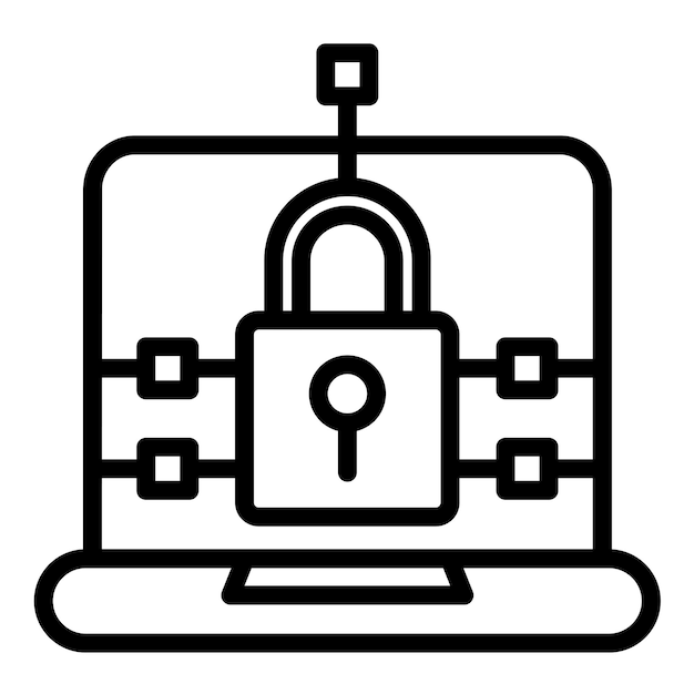 Vector Design Ransomware Icon Style