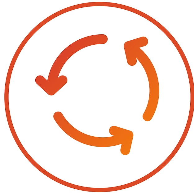 vector design refresh icon style