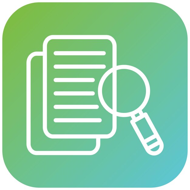 vector design research paper icon style