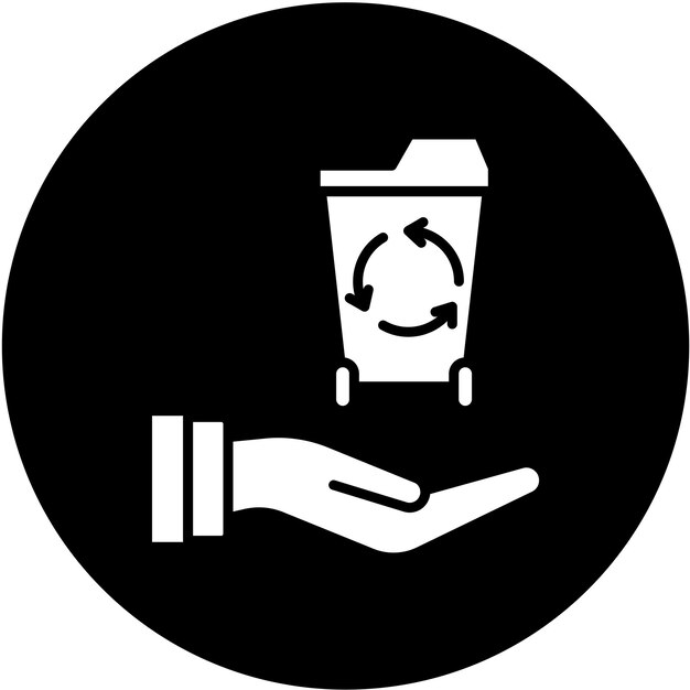 Vector Design Responsible Disposal Icon Style