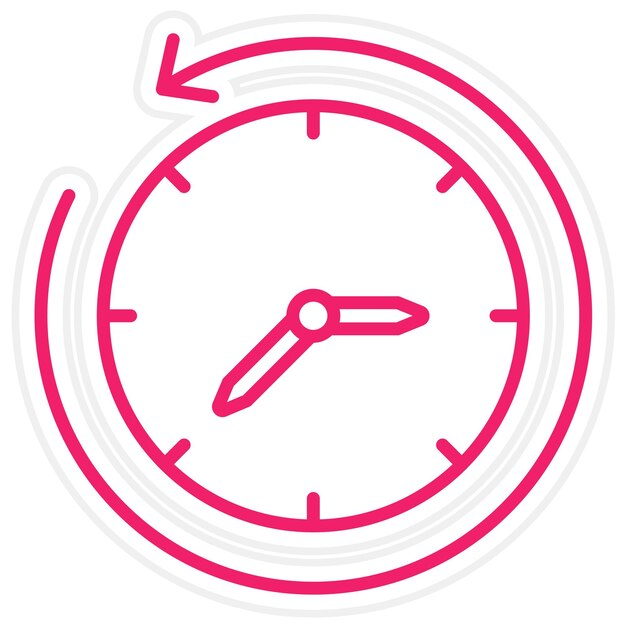 vector design return to the past icon style