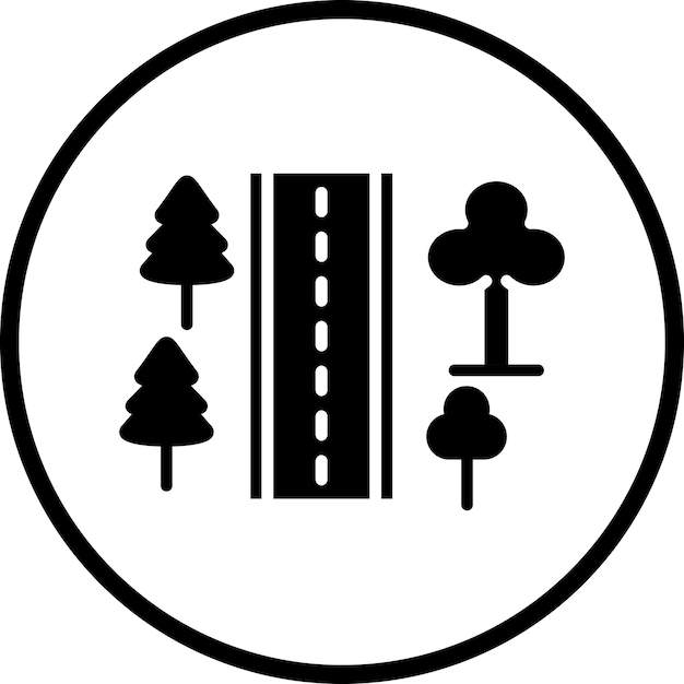 Vector Design Roadside Icon Style