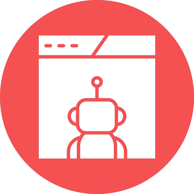 Vector Design Robot Assistant Icon Style