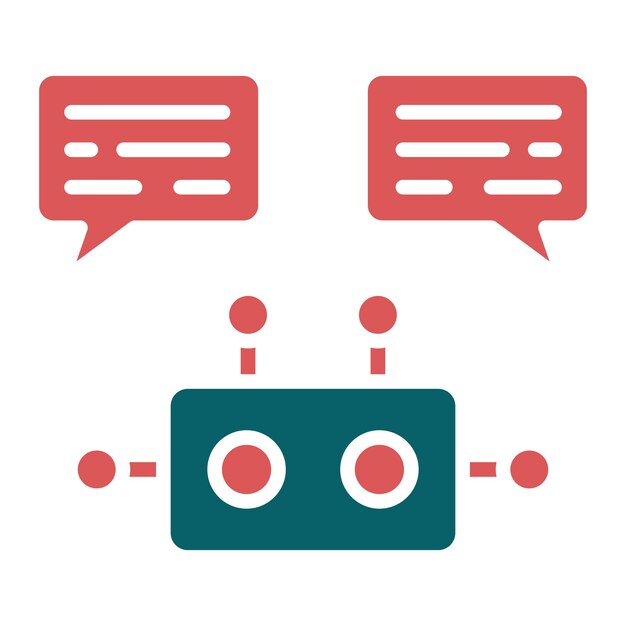 vector design robot assistant icon style