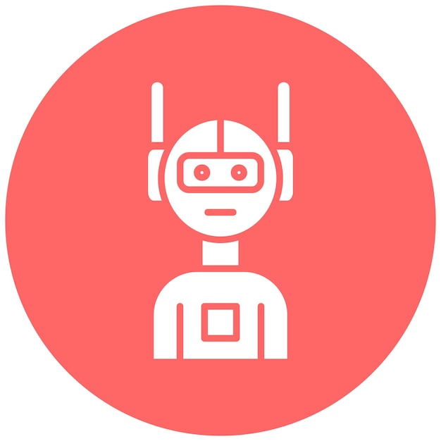 vector design robot icon style
