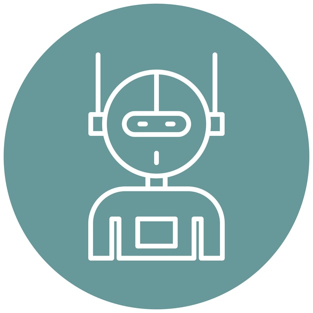 vector design robot icon style