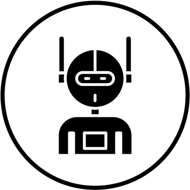 vector design robot icon style