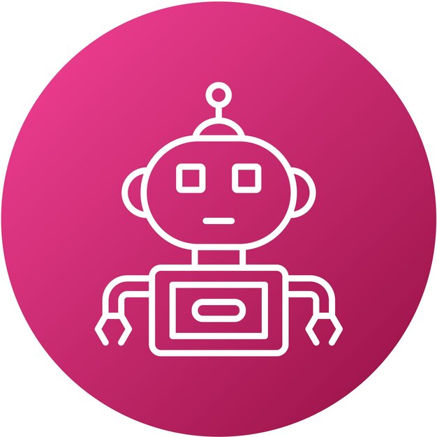 vector design robot icon style