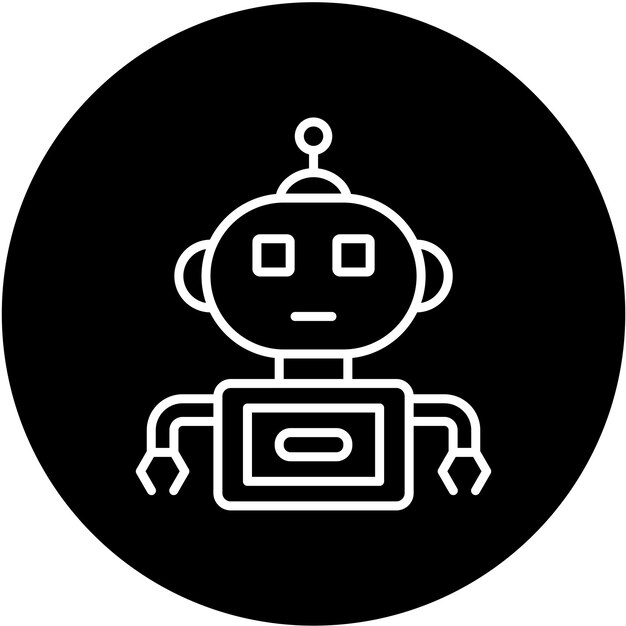 vector design robot icon style