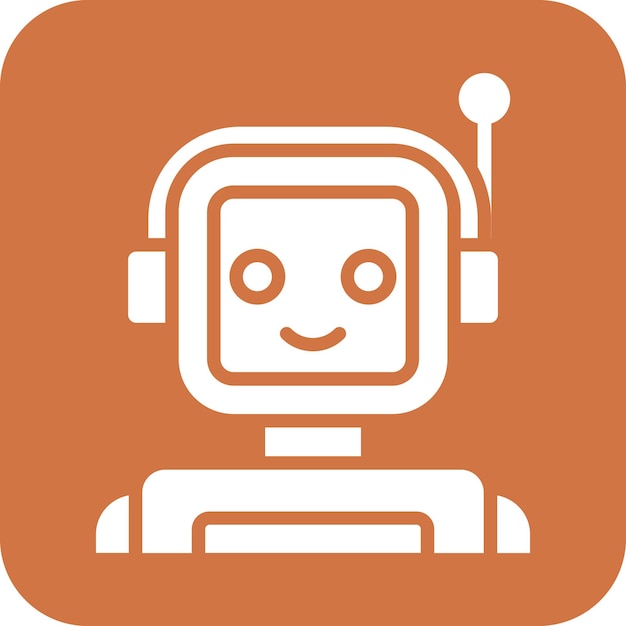 vector design robotics icon style