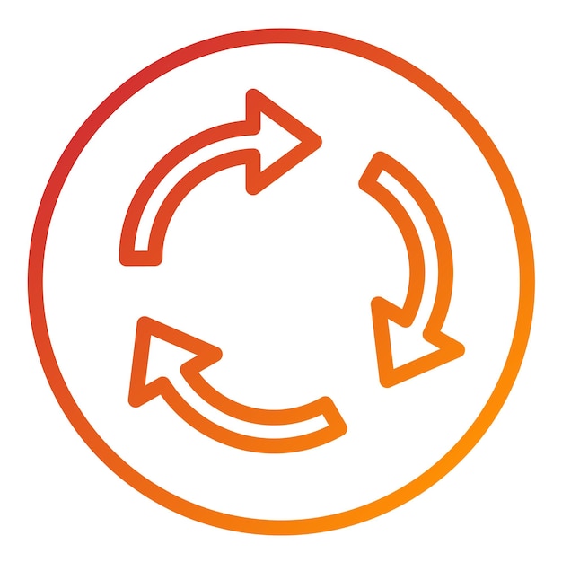 Vector Design Roundabout Icon Style