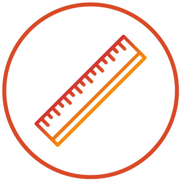 Vector Design Ruler Icon Style