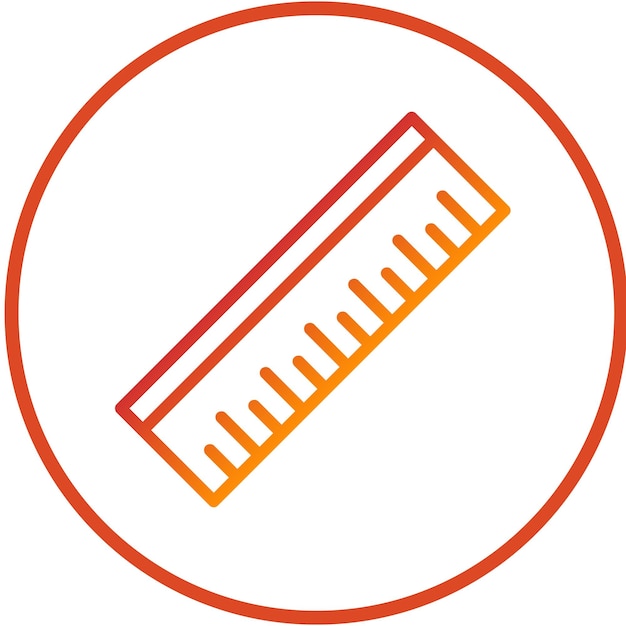 Vector Design Ruler Icon Style