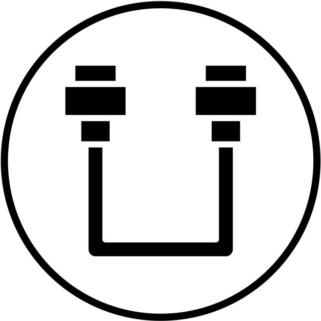 Vector Design SATA Cable Icon Style