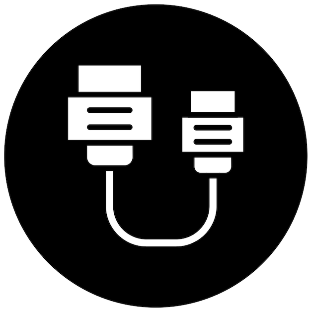 Vector Design SATA Connector Icon Style