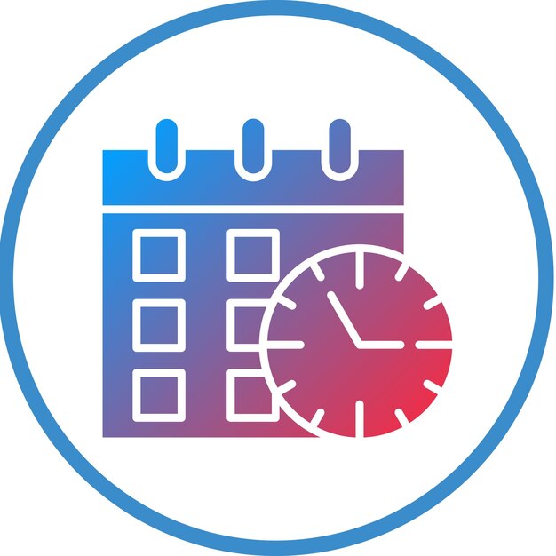 Vector Design Schedule Icon Style