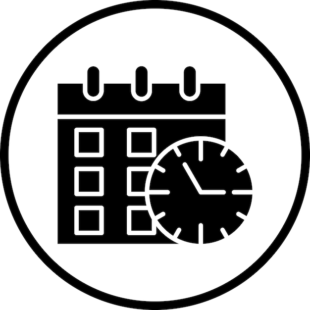 Vector Design Schedule Icon Style