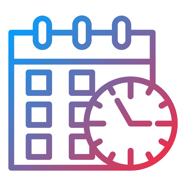 Vector Design Schedule Icon Style