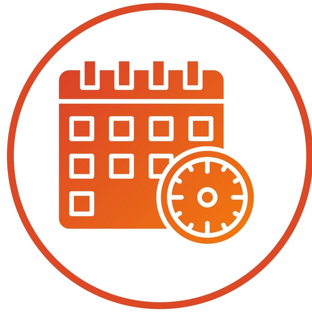 Vector Design Schedule Icon Style