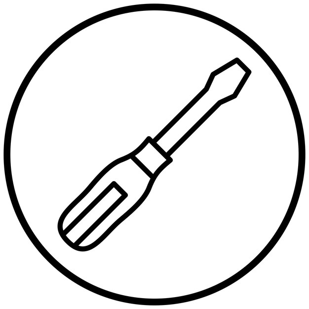 vector design screwdriver icon style