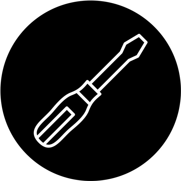 vector design screwdriver icon style