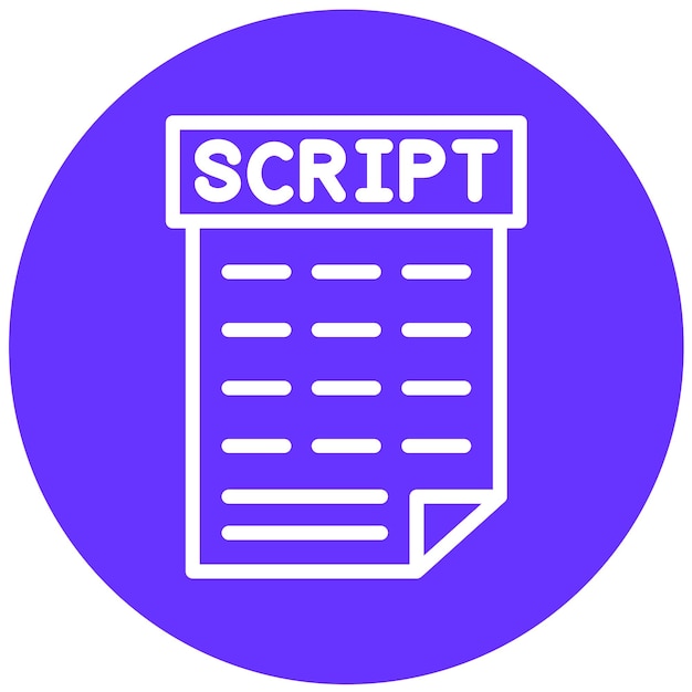 vector design scripting icon style