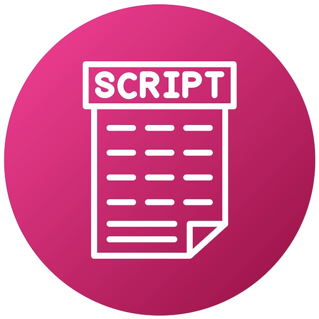 vector design scripting icon style