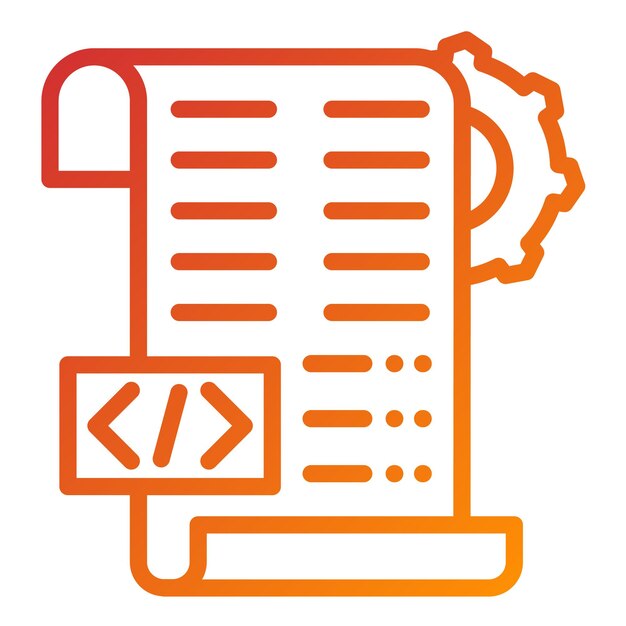 vector design scripting tool icon style
