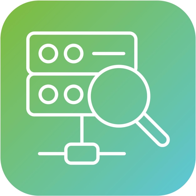 vector design search database icon style