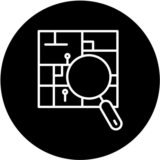 Vector Design Search Map Icon Style