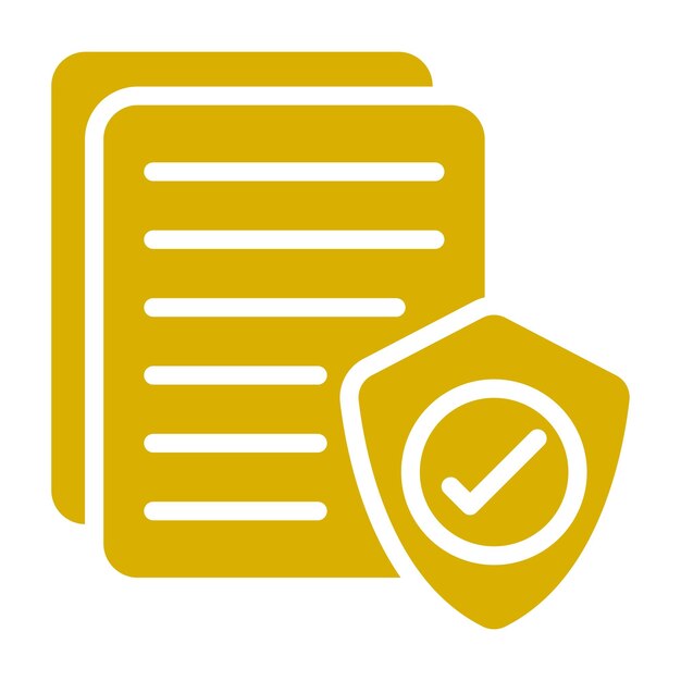 Vector Design Secure Document Icon Style